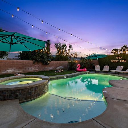 Casa Desert Muse With Heated Pool Spa Firepit Mini Golf And Games Індіо Екстер'єр фото