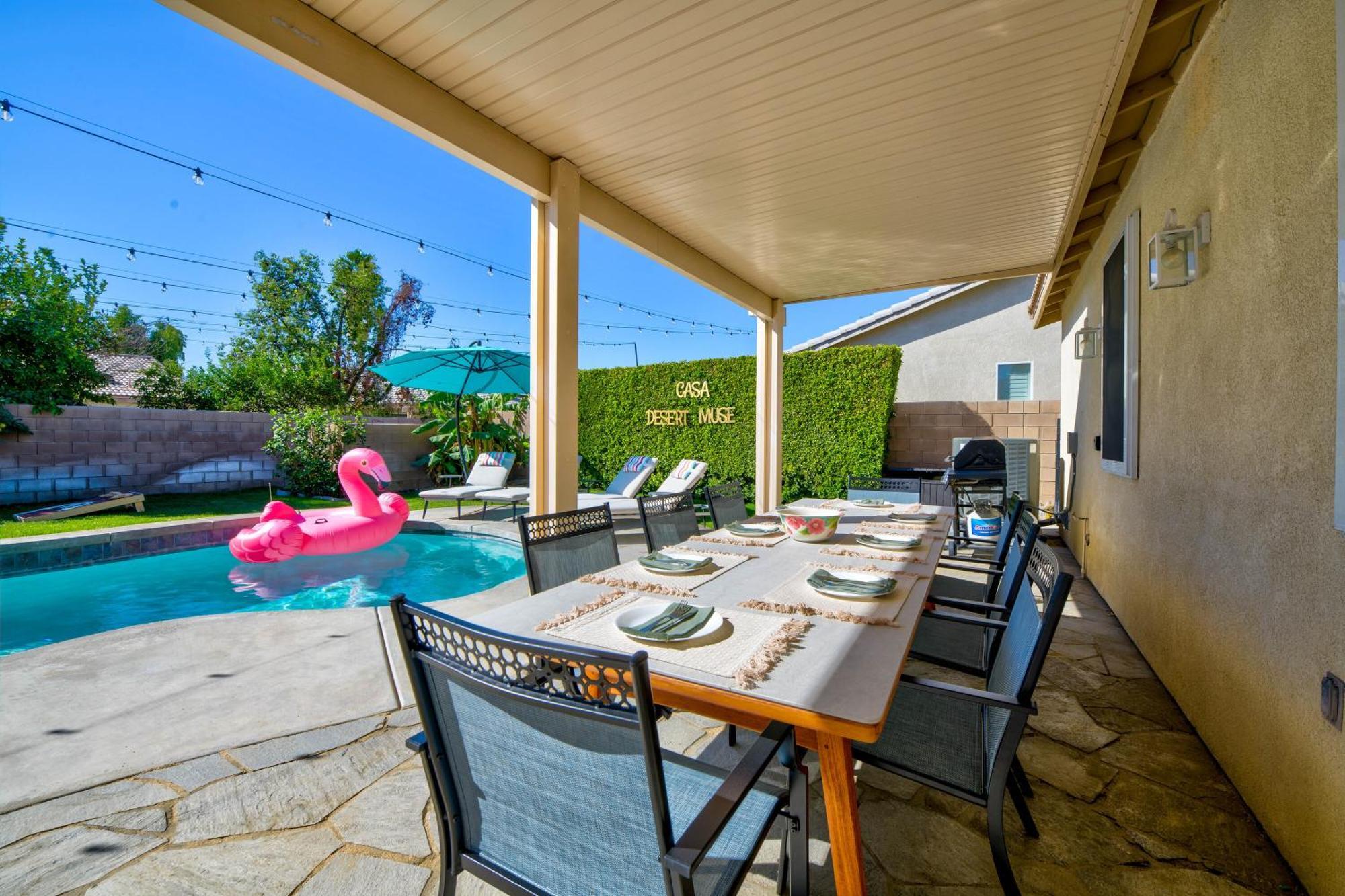 Casa Desert Muse With Heated Pool Spa Firepit Mini Golf And Games Індіо Екстер'єр фото