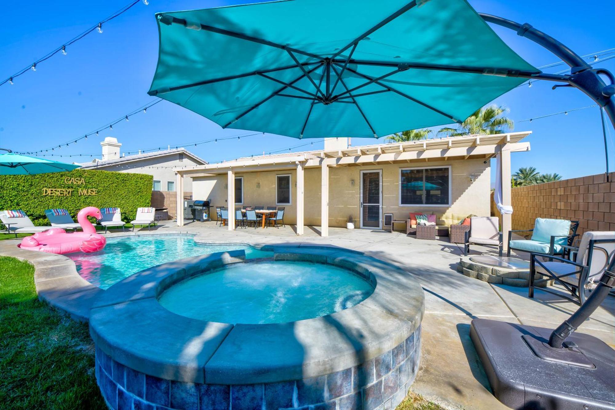 Casa Desert Muse With Heated Pool Spa Firepit Mini Golf And Games Індіо Екстер'єр фото