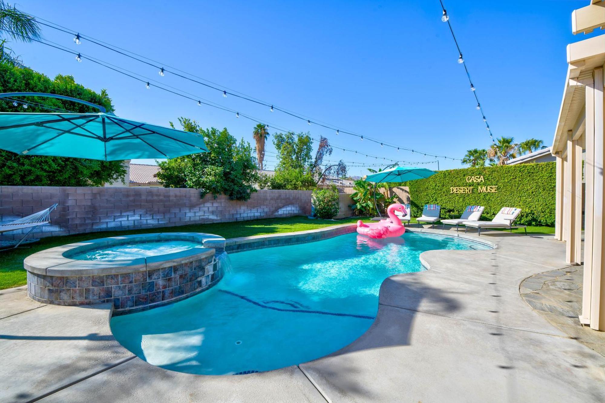 Casa Desert Muse With Heated Pool Spa Firepit Mini Golf And Games Індіо Екстер'єр фото