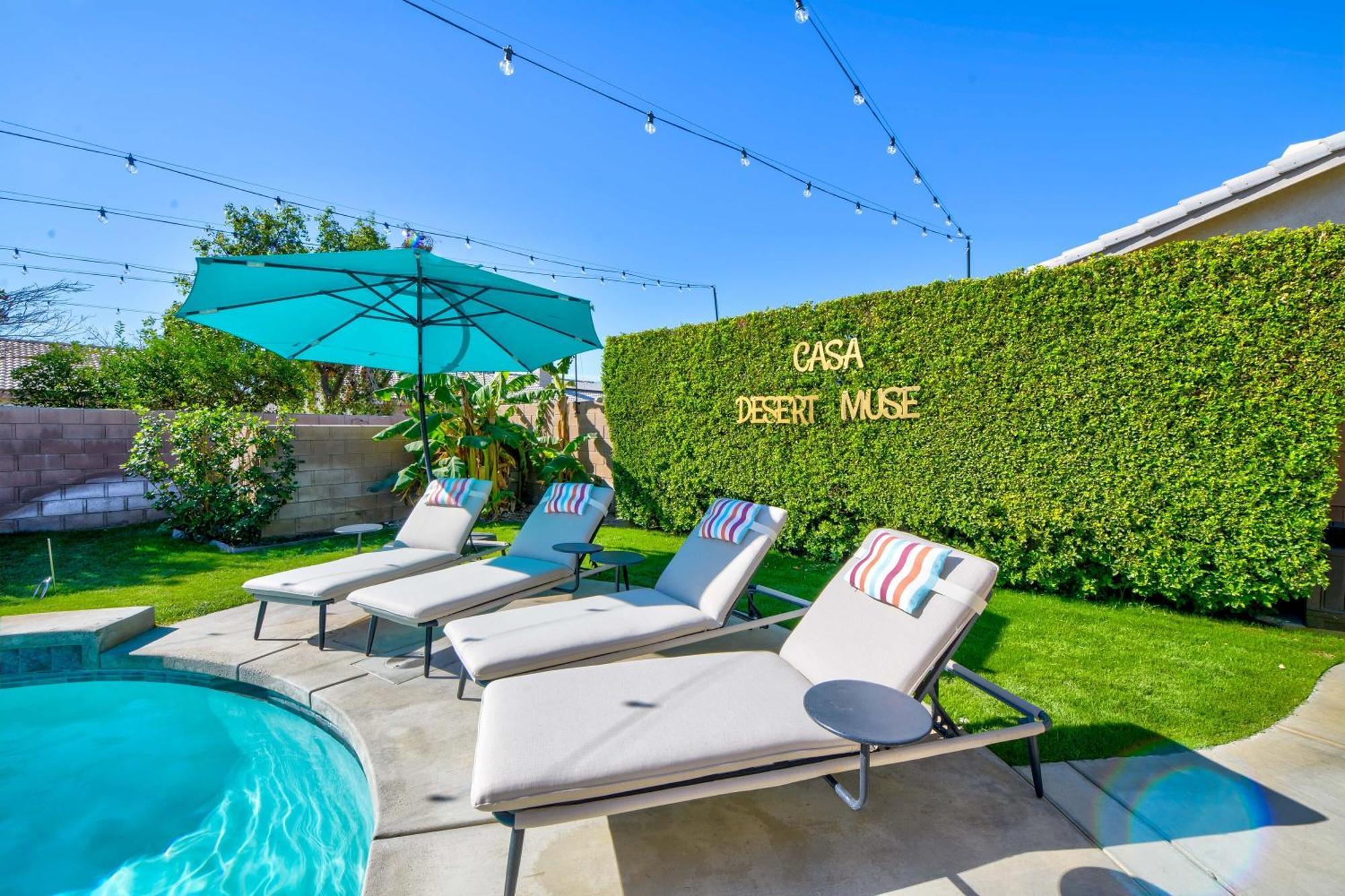 Casa Desert Muse With Heated Pool Spa Firepit Mini Golf And Games Індіо Екстер'єр фото