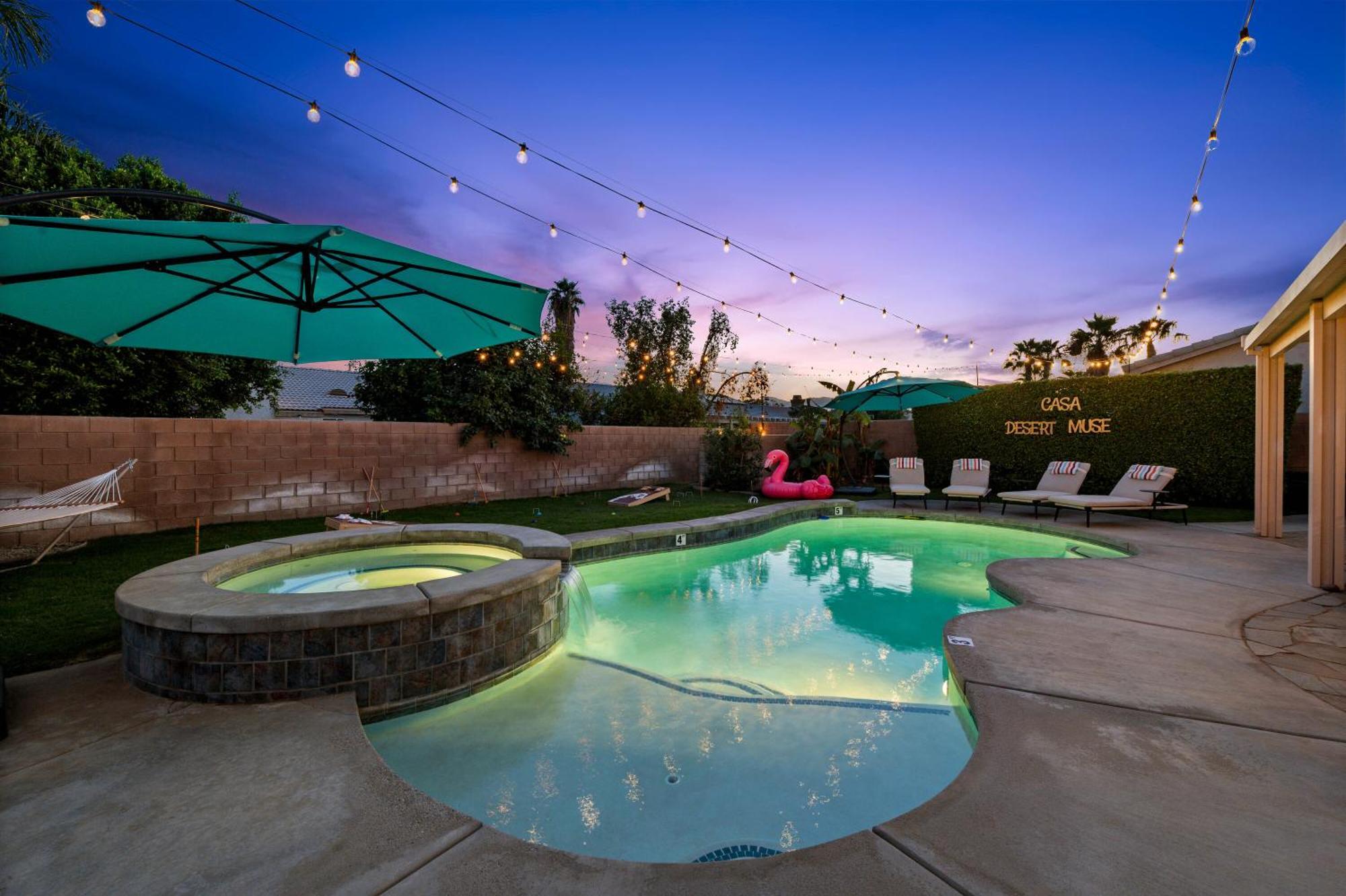 Casa Desert Muse With Heated Pool Spa Firepit Mini Golf And Games Індіо Екстер'єр фото