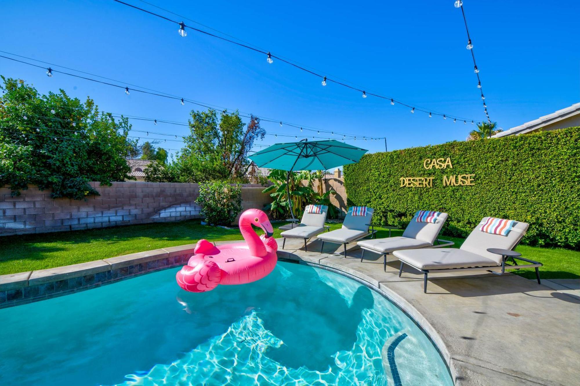 Casa Desert Muse With Heated Pool Spa Firepit Mini Golf And Games Індіо Екстер'єр фото