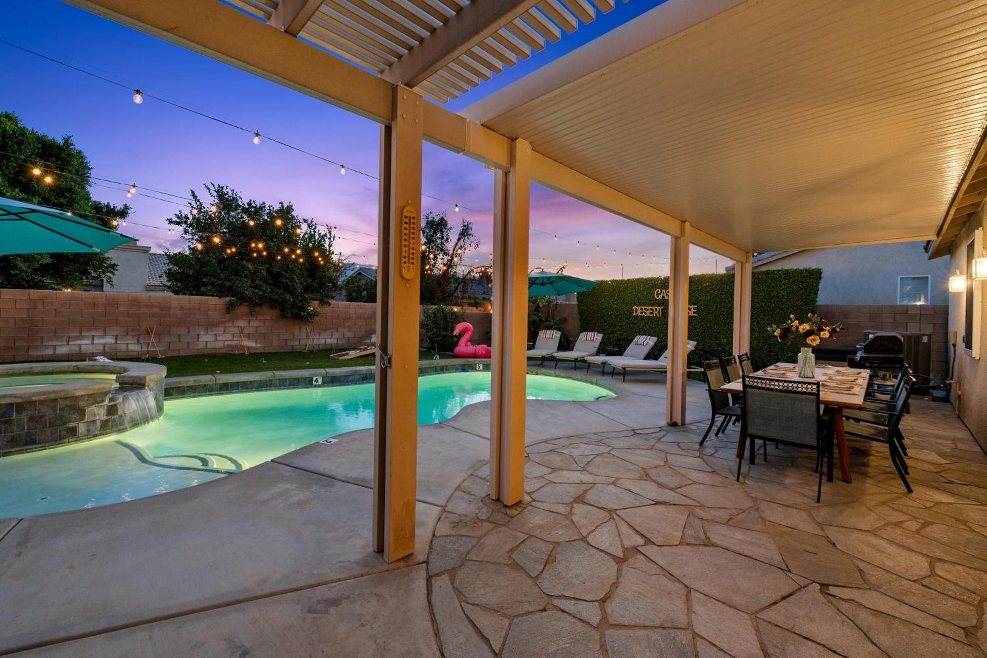 Casa Desert Muse With Heated Pool Spa Firepit Mini Golf And Games Індіо Екстер'єр фото